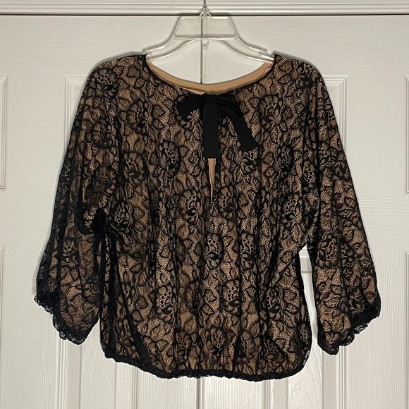 Womens' 3/4 Sleeve Ruffle Dress - Picture 3 of 8